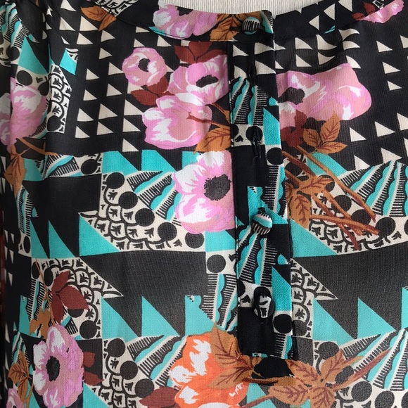 Poem by Oliver Bonas sheer floral top UK 12 US 8 - Picture 4 of 8
